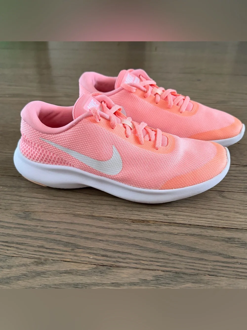Nike Women's Pink Coral Flex Experience RN Sneakers - Size 7